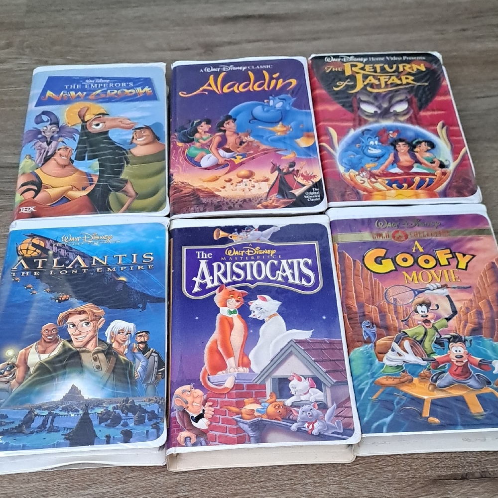Disney Classic VHS Collection - Blue, Red, Purple Covers